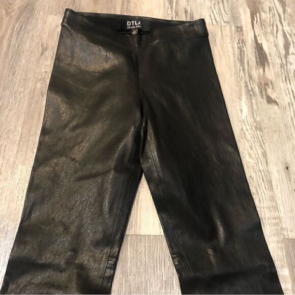 DTLA 100% Lamb Leather Legging Pants Size 24 - Picture 6 of 11